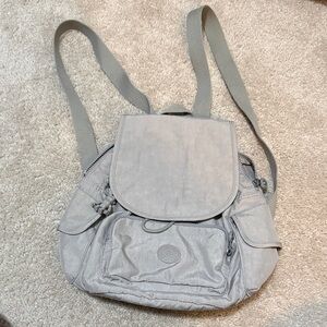 Kipling City Pack mini backpack Light Gray